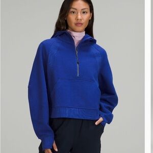 Like New Lululemon Scuba Oversized Half-Zip Hoodie, Size M/L, Color - Psychic